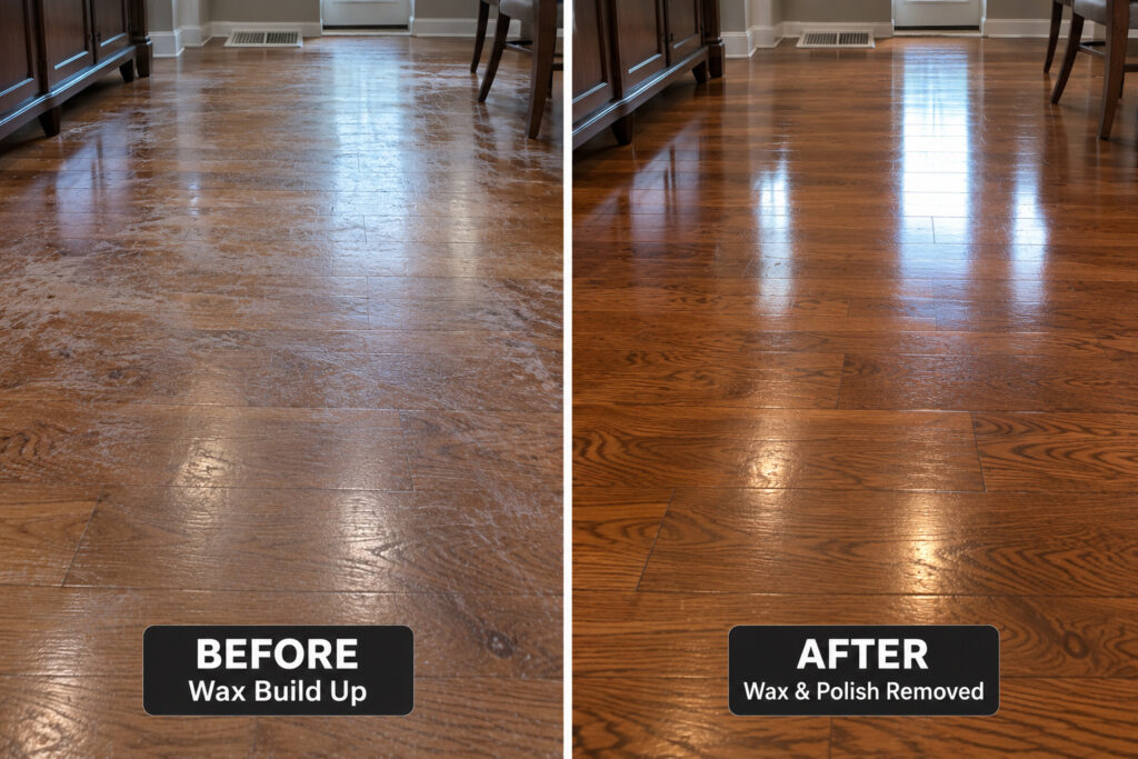 Hardwood Wax Removal